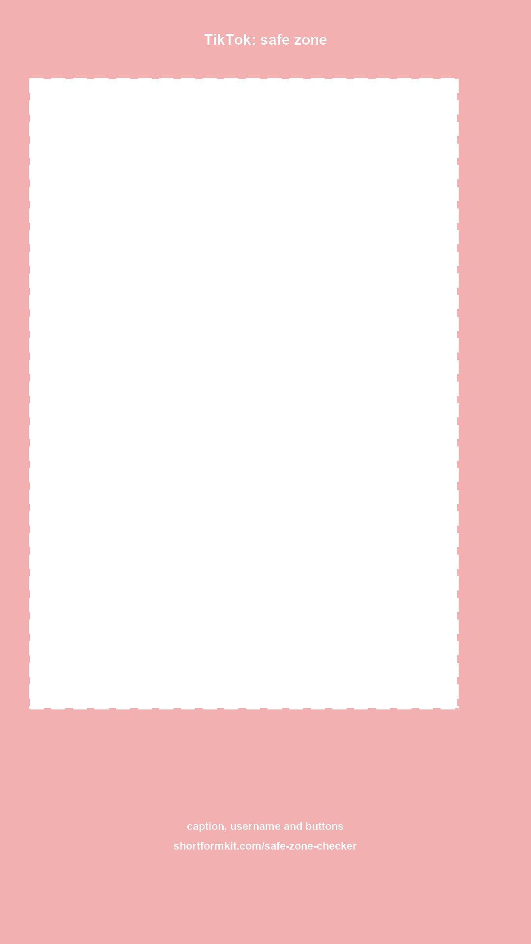 TikTok safe zone template