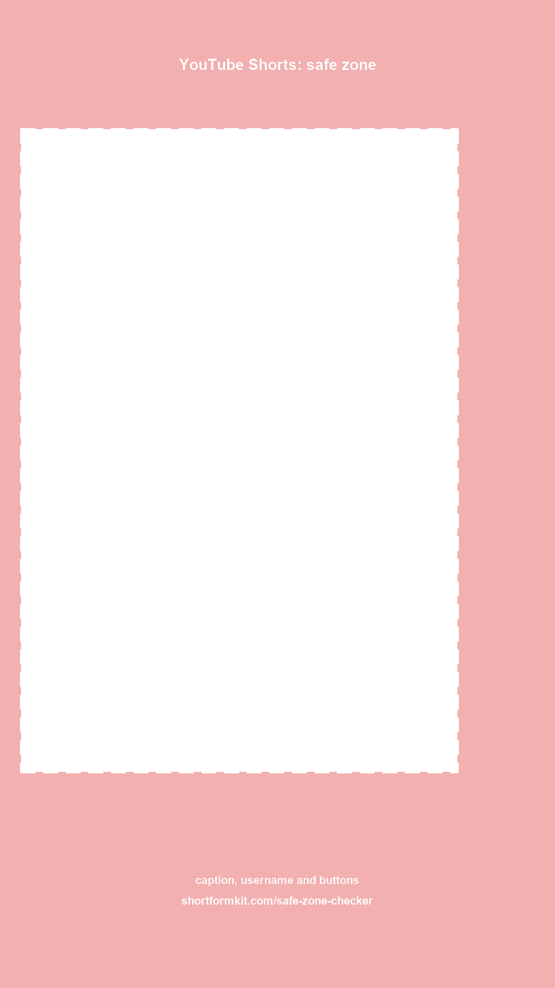 YouTube Shorts safe zone template